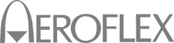 Aeroflex logo in grey