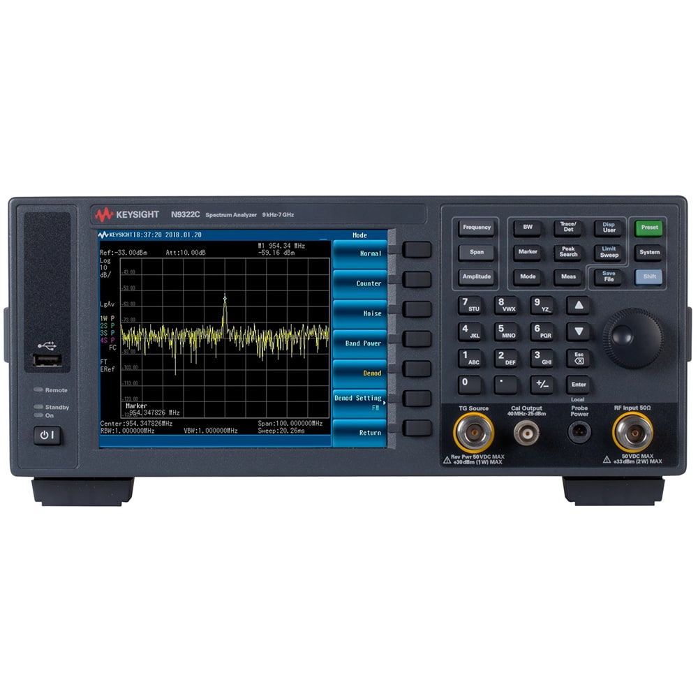 KEYSIGHT N9322C 9 kHz TO 7 GHz SPECTRUM ANALYZER