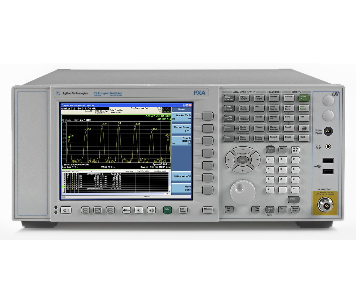 KEYSIGHT N9030A 3 Hz TO 3.6 GHz PXA SIGNAL ANALYZER 503 EMC HW4 NF2 WXP