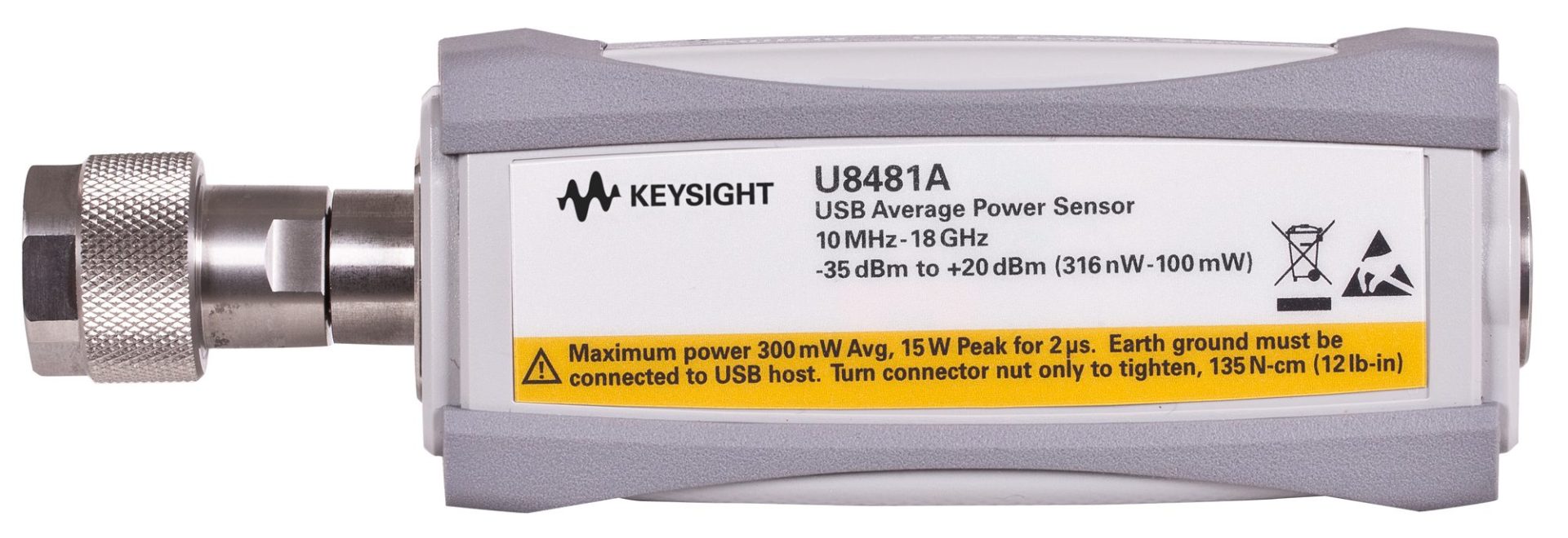 KEYSIGHT U8481A Dc TO 18 GHz USB AVERAGE POWER SENSOR 200